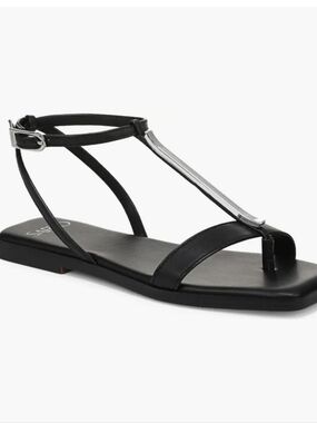Sarto By Franco Sarto Logan Ankle Strap Sandal- Black